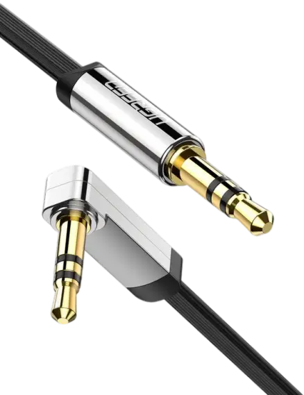 كابل تحويل من مقبس إلى مقبس زاوية يمينية 3.5 ملم من (يو